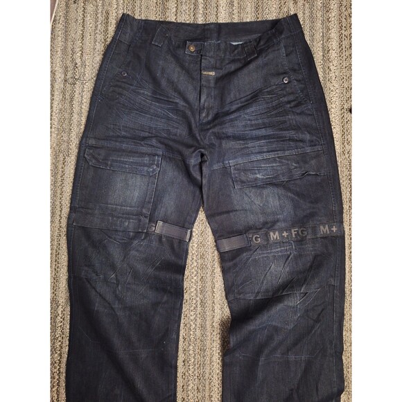 Y2K Marithe Francois Girbaud Wide Leg Baggy Jeans Men's 40x34 Shuttle Tape Cargo - Picture 4 of 14